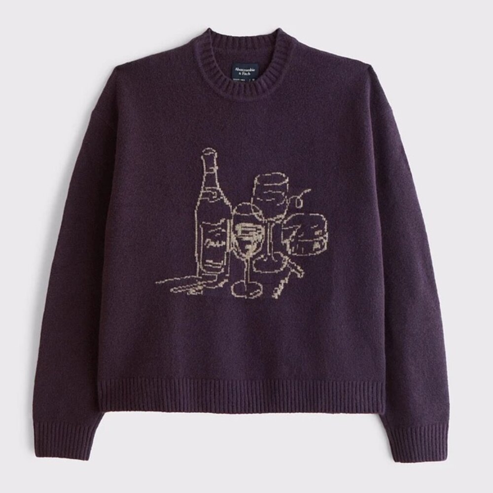 Abercrombie & Fitch Soft Crew Neck Long Sleeve Sweater